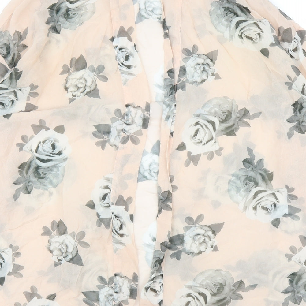 H&M Womens Pink Floral  Kimono Blouse Size M