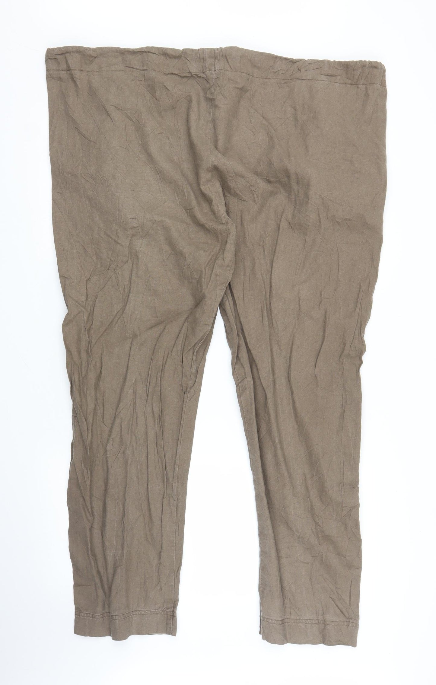 Preworn Womens Brown   Capri Trousers Size 46 in L28 in