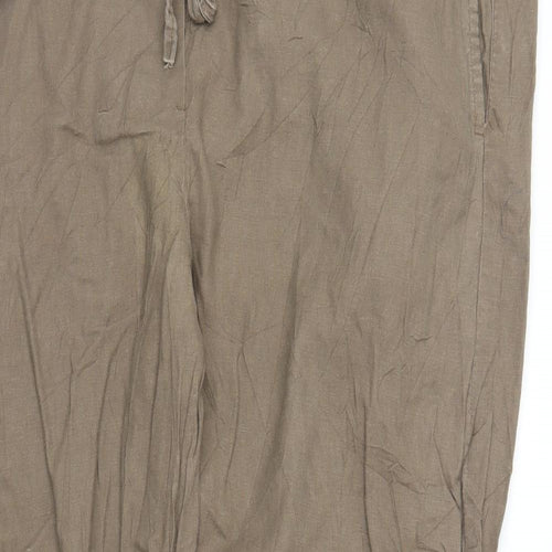 Preworn Womens Brown   Capri Trousers Size 46 in L28 in