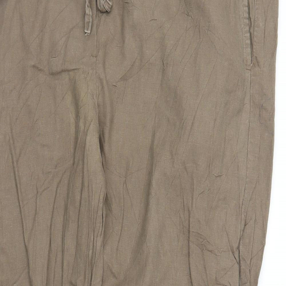 Preworn Womens Brown   Capri Trousers Size 46 in L28 in