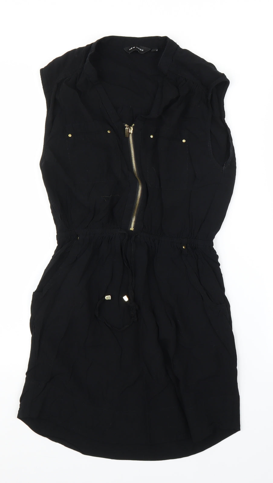 New Look Womens Black   Skater Dress  Size 10