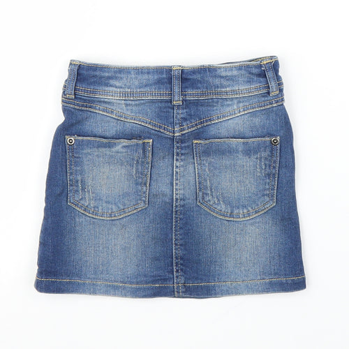 George Girls Blue  Denim A-Line Skirt Size 4-5 Years