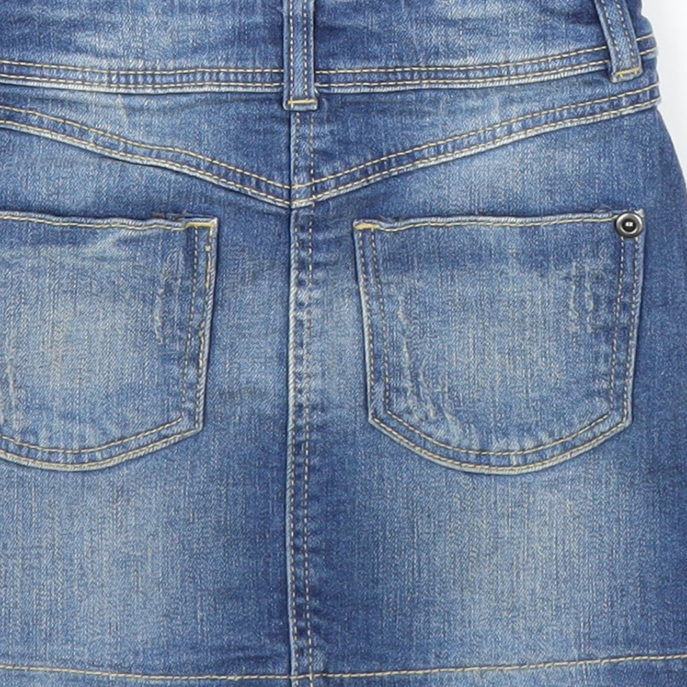 George Girls Blue  Denim A-Line Skirt Size 4-5 Years