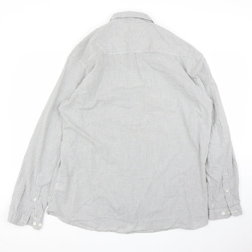Primark Mens Grey Check   Button-Up Size 2XL