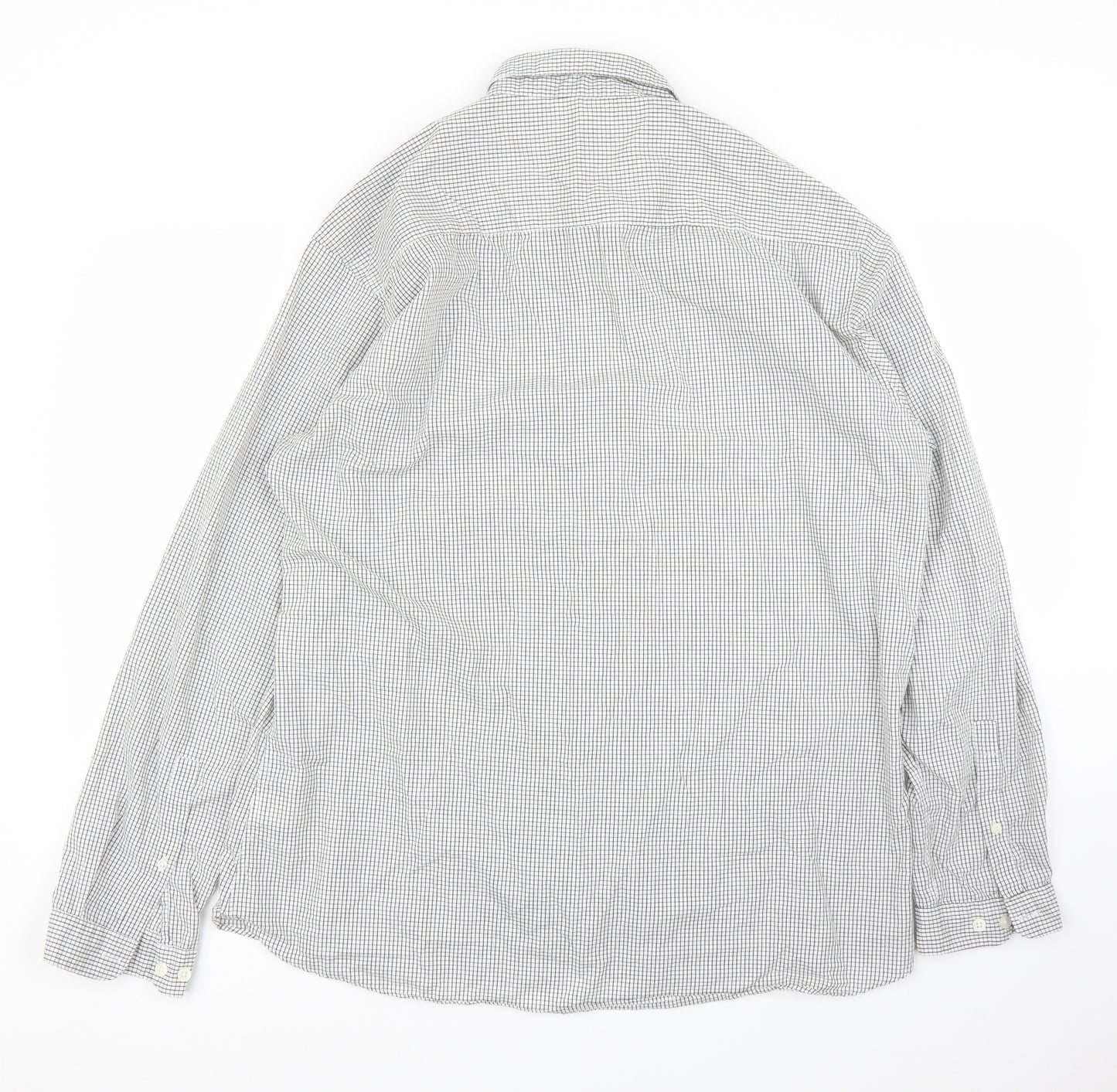 Primark Mens Grey Check   Button-Up Size 2XL