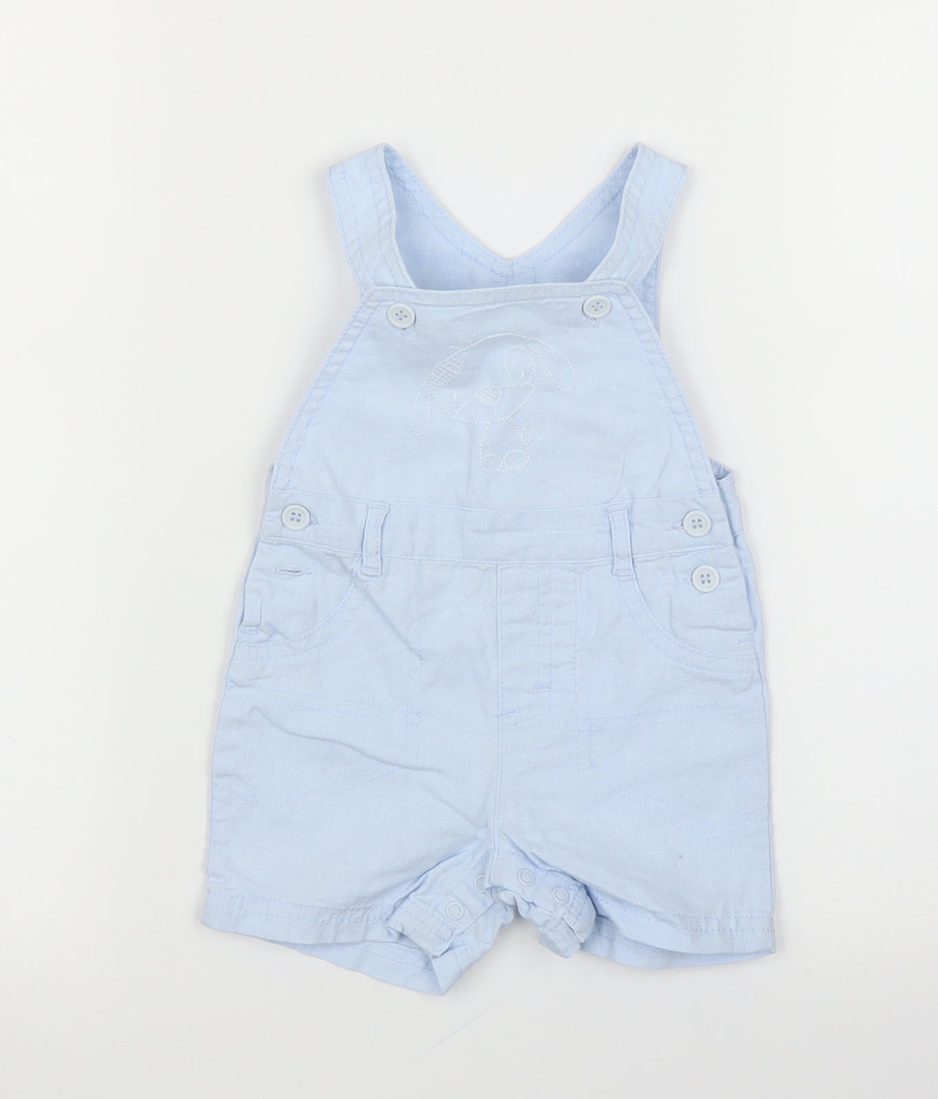 NEXT Boys Blue   Dungaree One-Piece Size 3-6 Months