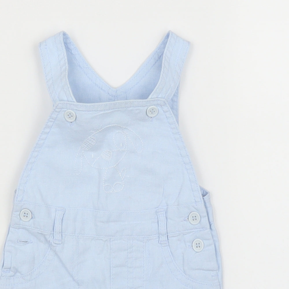 NEXT Boys Blue   Dungaree One-Piece Size 3-6 Months
