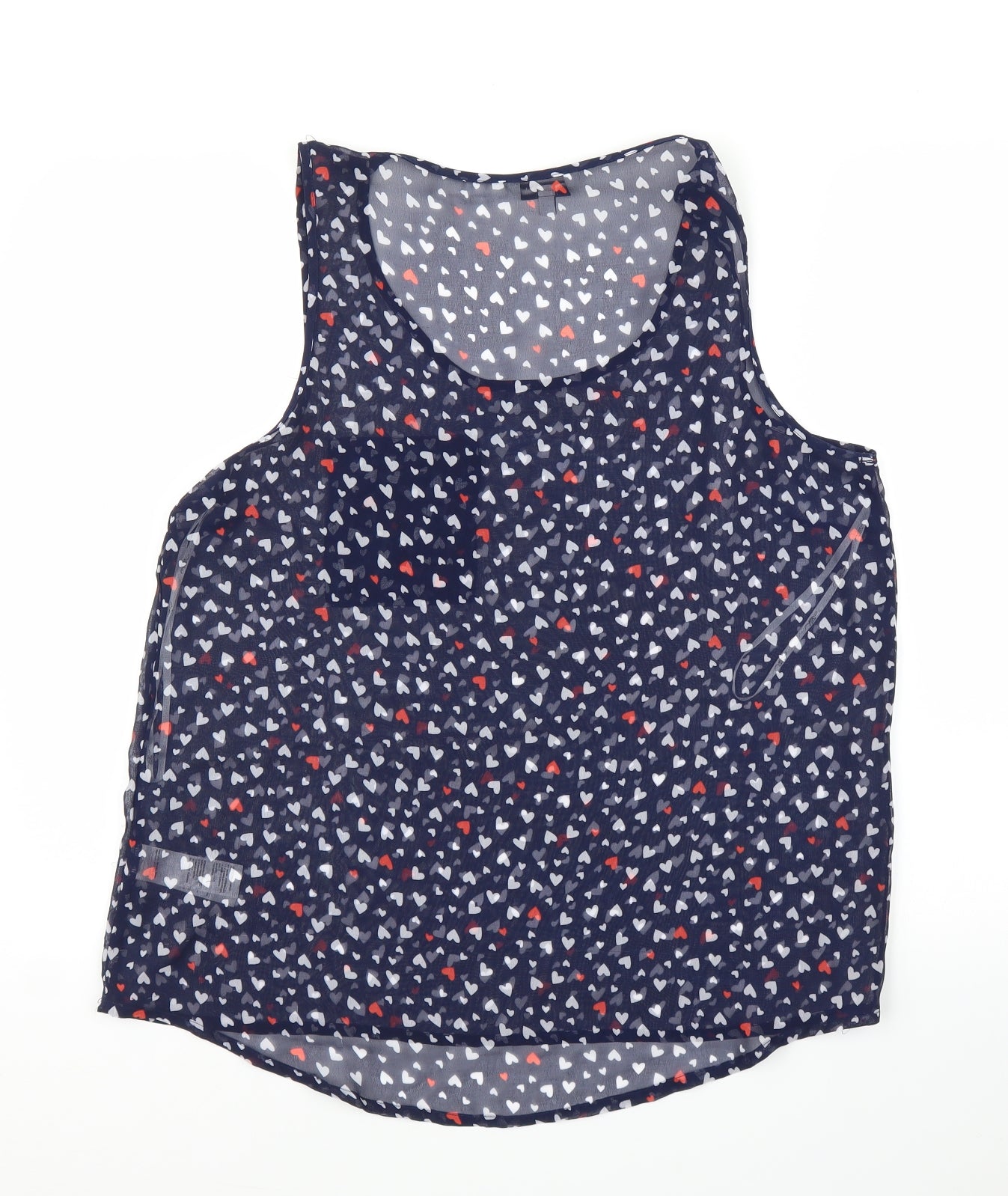 New Look Womens Blue   Basic Blouse Size 14  - Love Heart