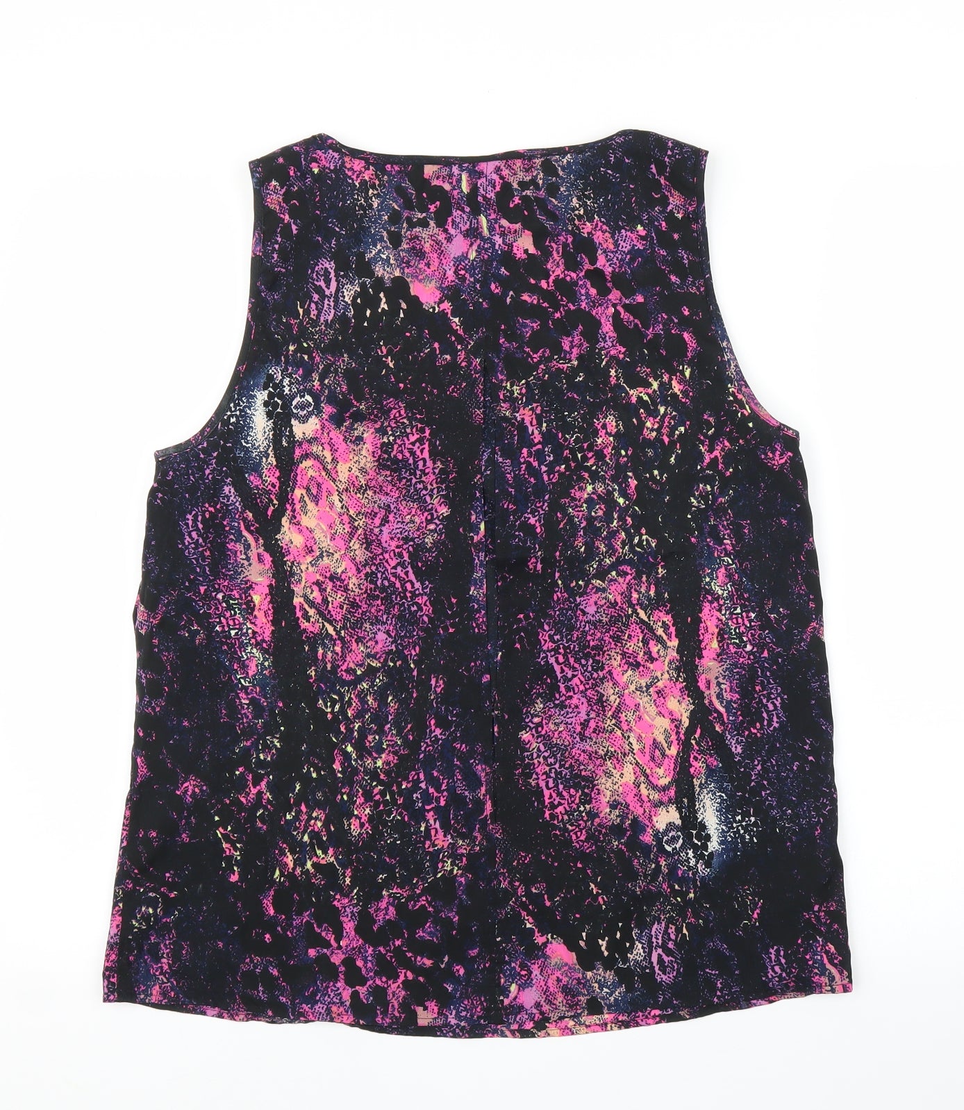 Vera Moda Womens Purple Animal Print  Basic Blouse Size 12  - Snake print