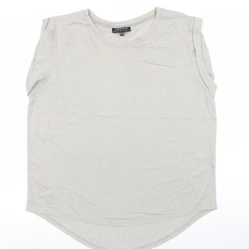 Warehouse Womens Grey   Basic Blouse Size 14