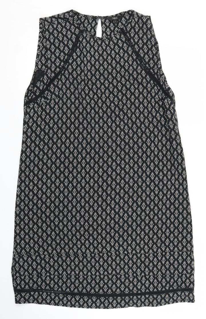 NEXT Womens Black Argyle/Diamond Shift Size 12