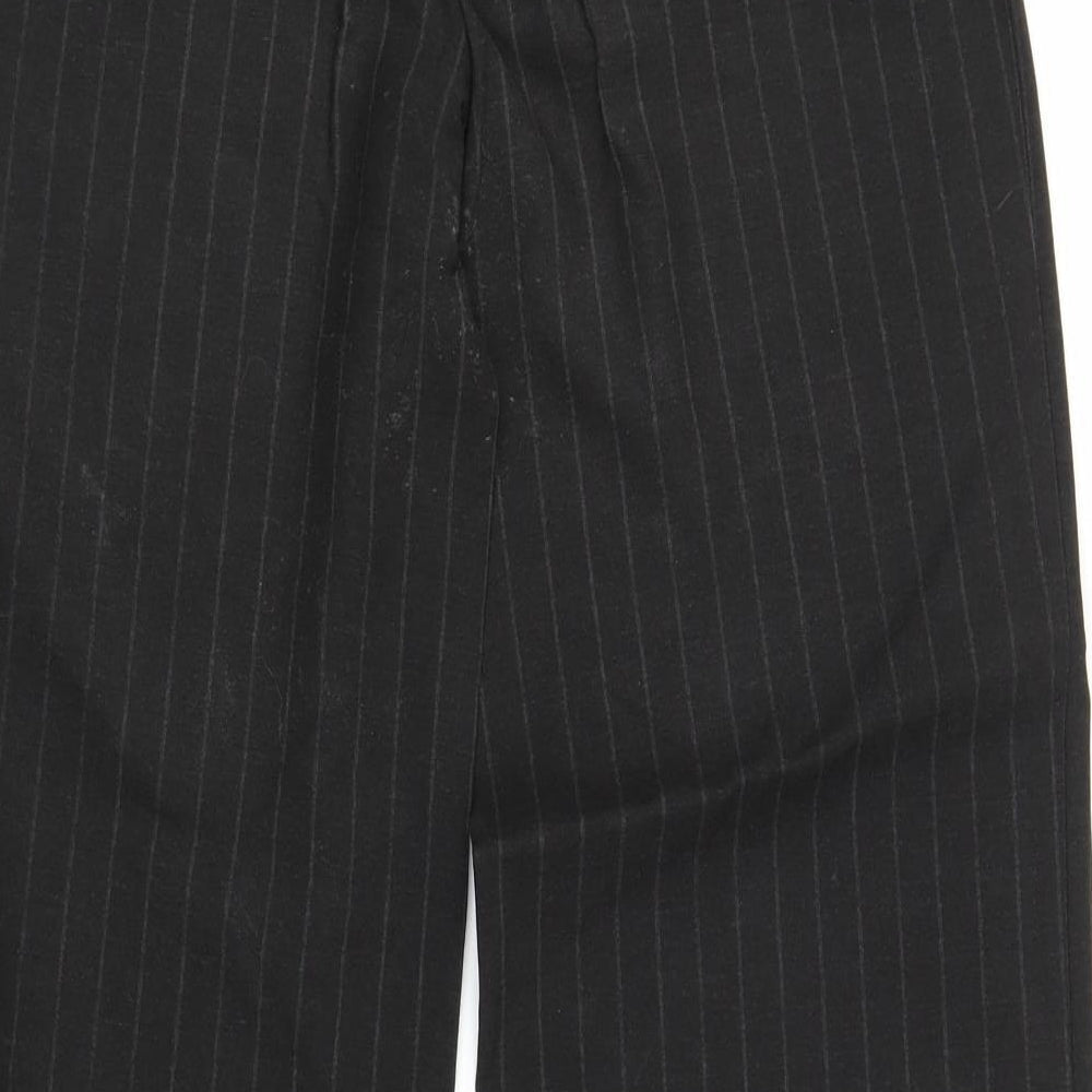 AMARANTO Womens Grey Striped  Trousers  Size 12 L28 in