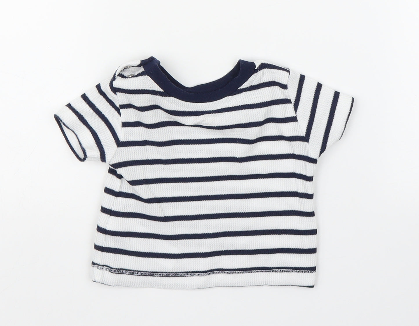 Primark Baby Blue Striped  Basic T-Shirt Size 3-6 Months