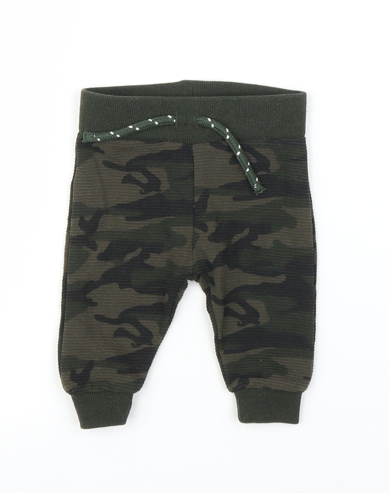 Primark Boys Green Check  Capri Leggings Size 0-3 Months