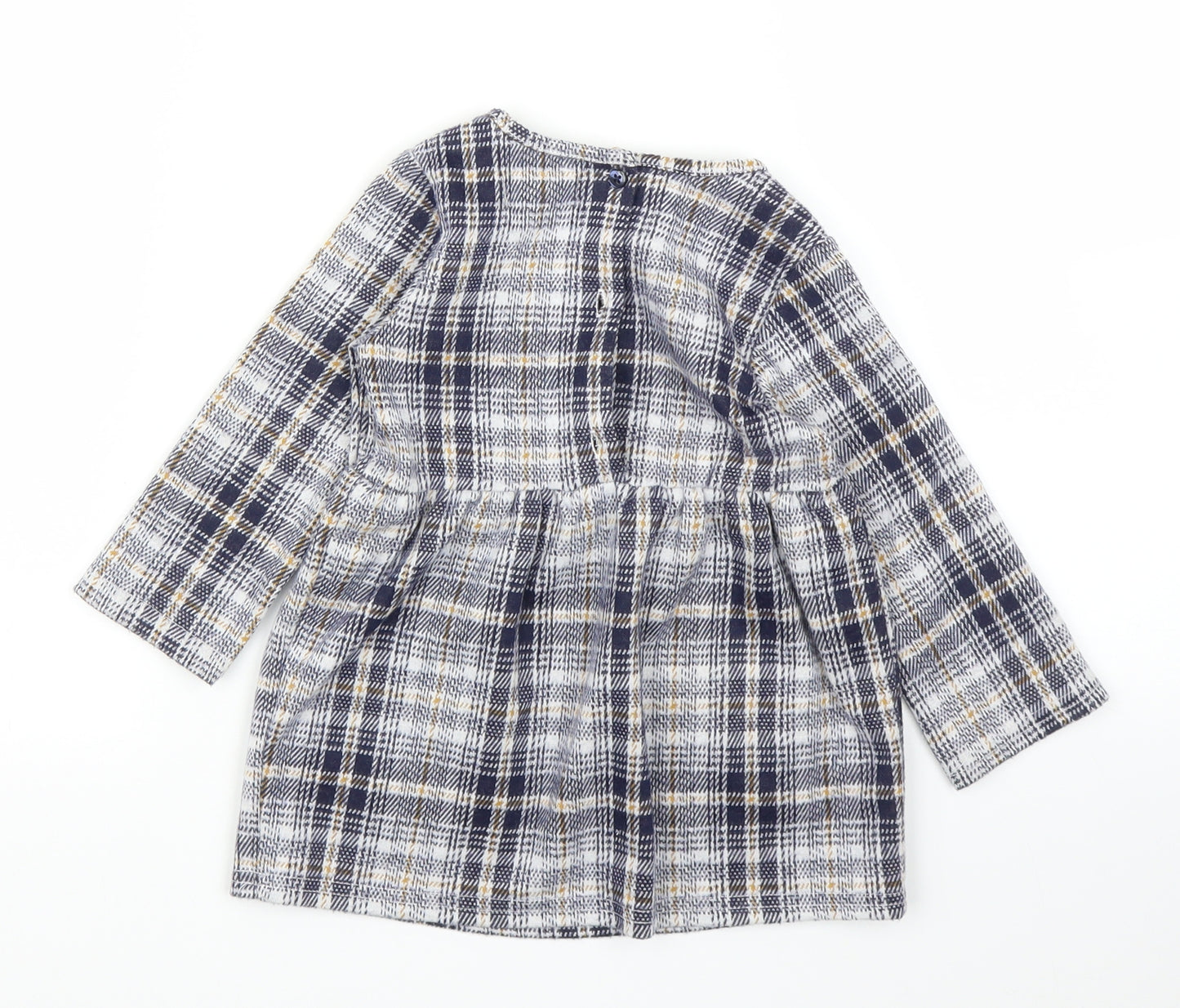 Primark Girls Blue Plaid  A-Line  Size 12-18 Months