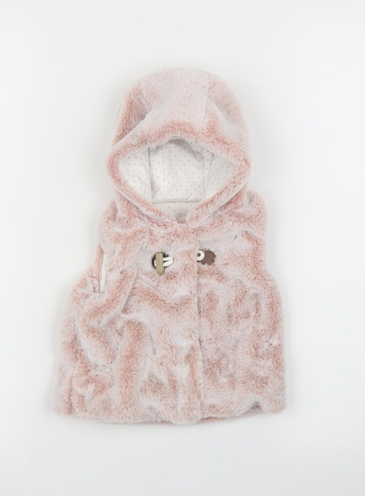 Nutmeg Girls Pink Cardigan Jumper Size 6-9 Months - Bodywarmer