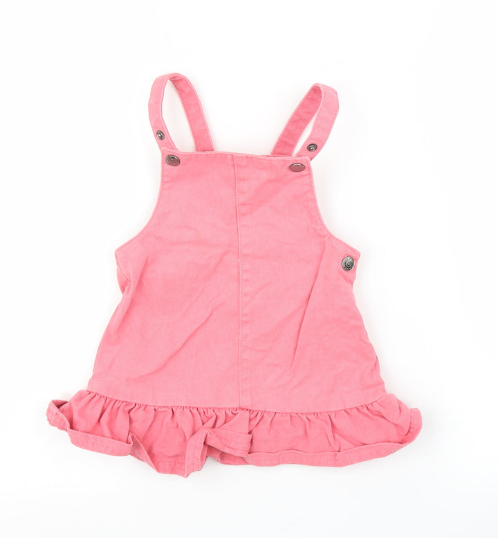 Fred & Flo Girls Pink Denim A-Line Size 9-12 Months
