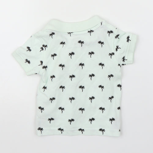 Primark Boys Green   Basic Polo Size 3-6 Months  - Palm trees