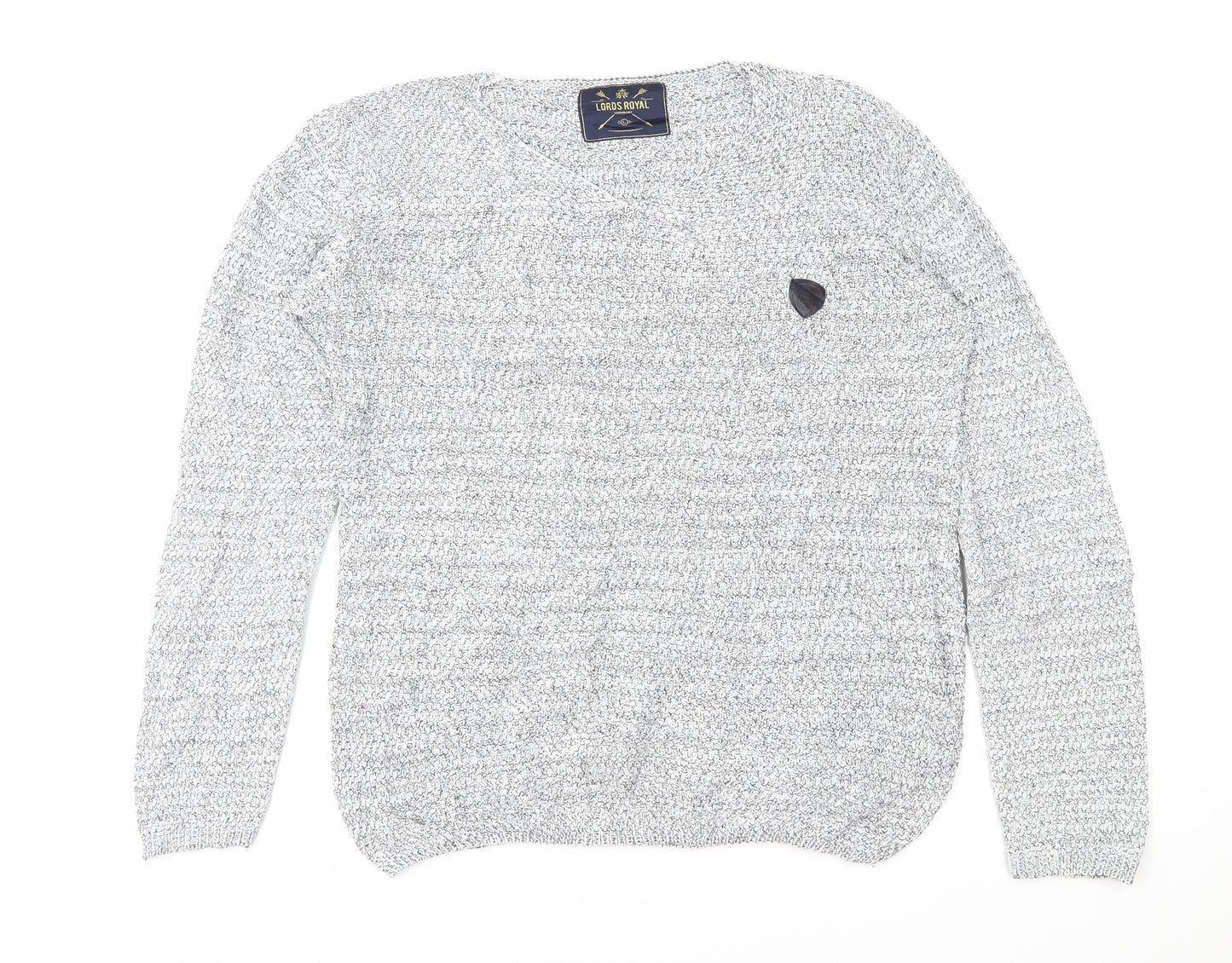 Lords Royal Mens Grey   Pullover Jumper Size L