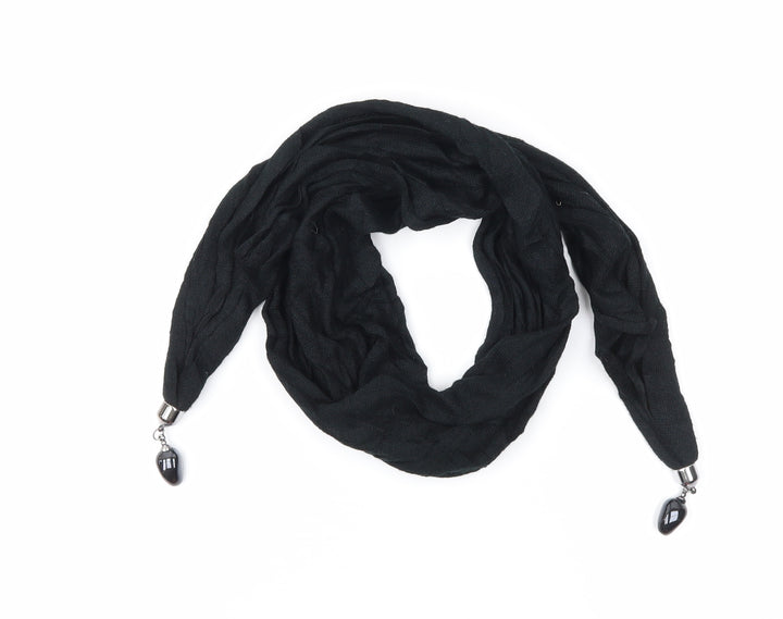 Preworn Womens Black    Scarf