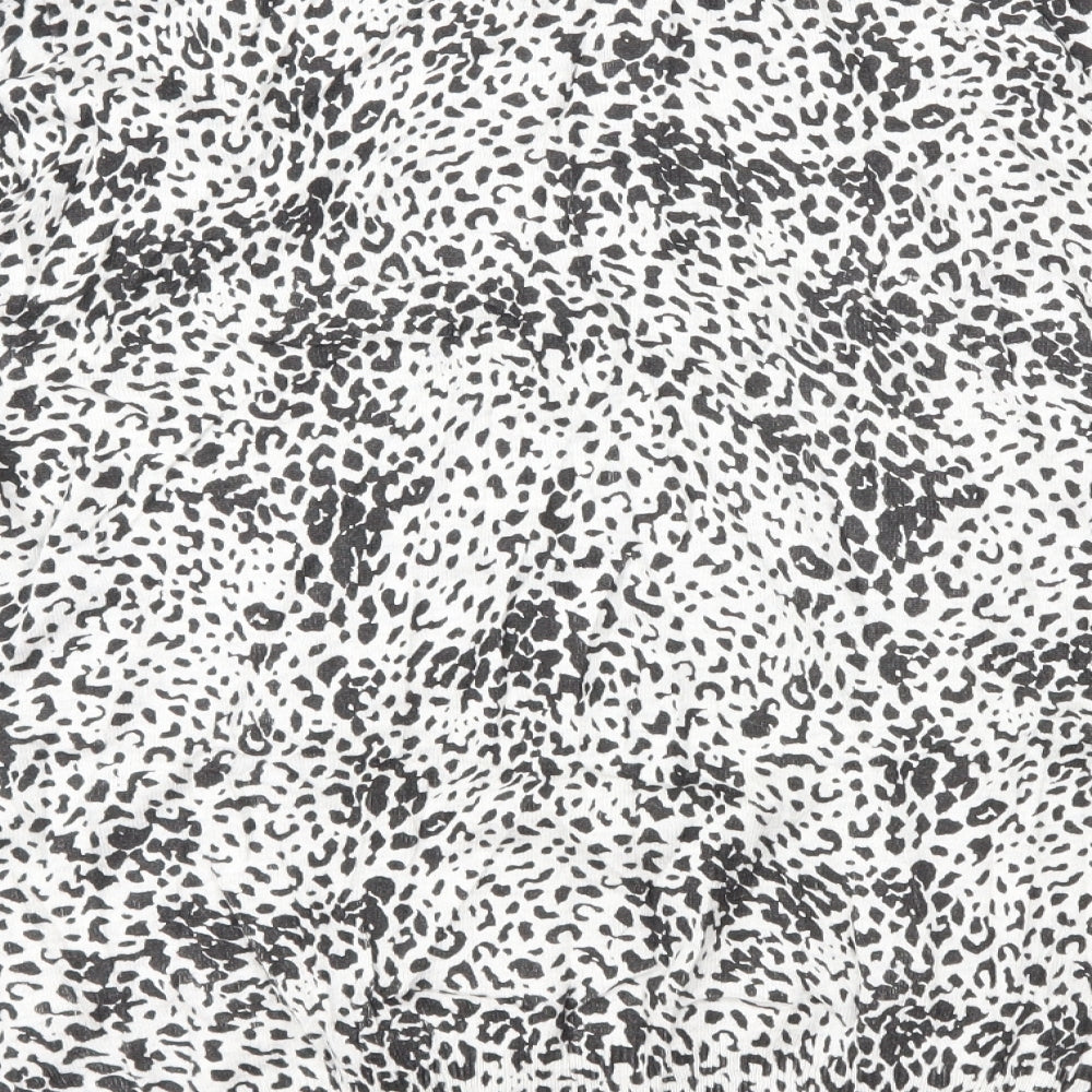 Warehouse Womens Grey Animal Print  Pullover Jumper Size 14