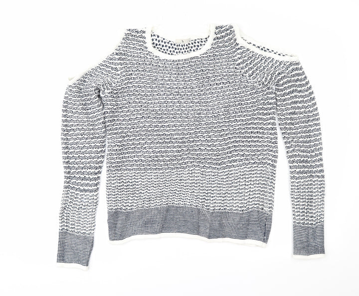 TU Womens Blue Striped  Pullover Jumper Size 12