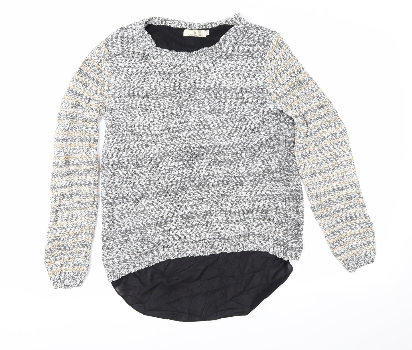 Anny & Will Womens Grey   Pullover Jumper Size S
