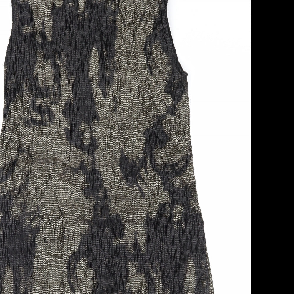NEXT Womens Black   Shift  Size 6  - Black and Gold
