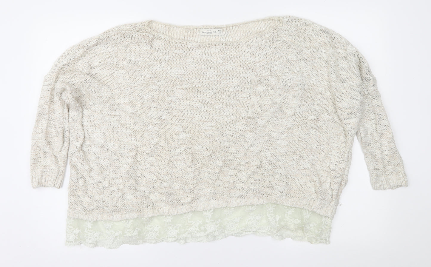 Abercrombie & Fitch Womens Beige   Pullover Jumper Size M