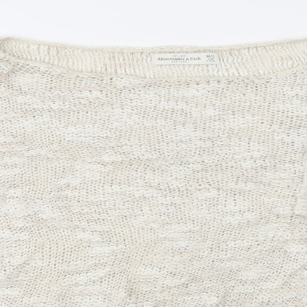 Abercrombie & Fitch Womens Beige   Pullover Jumper Size M
