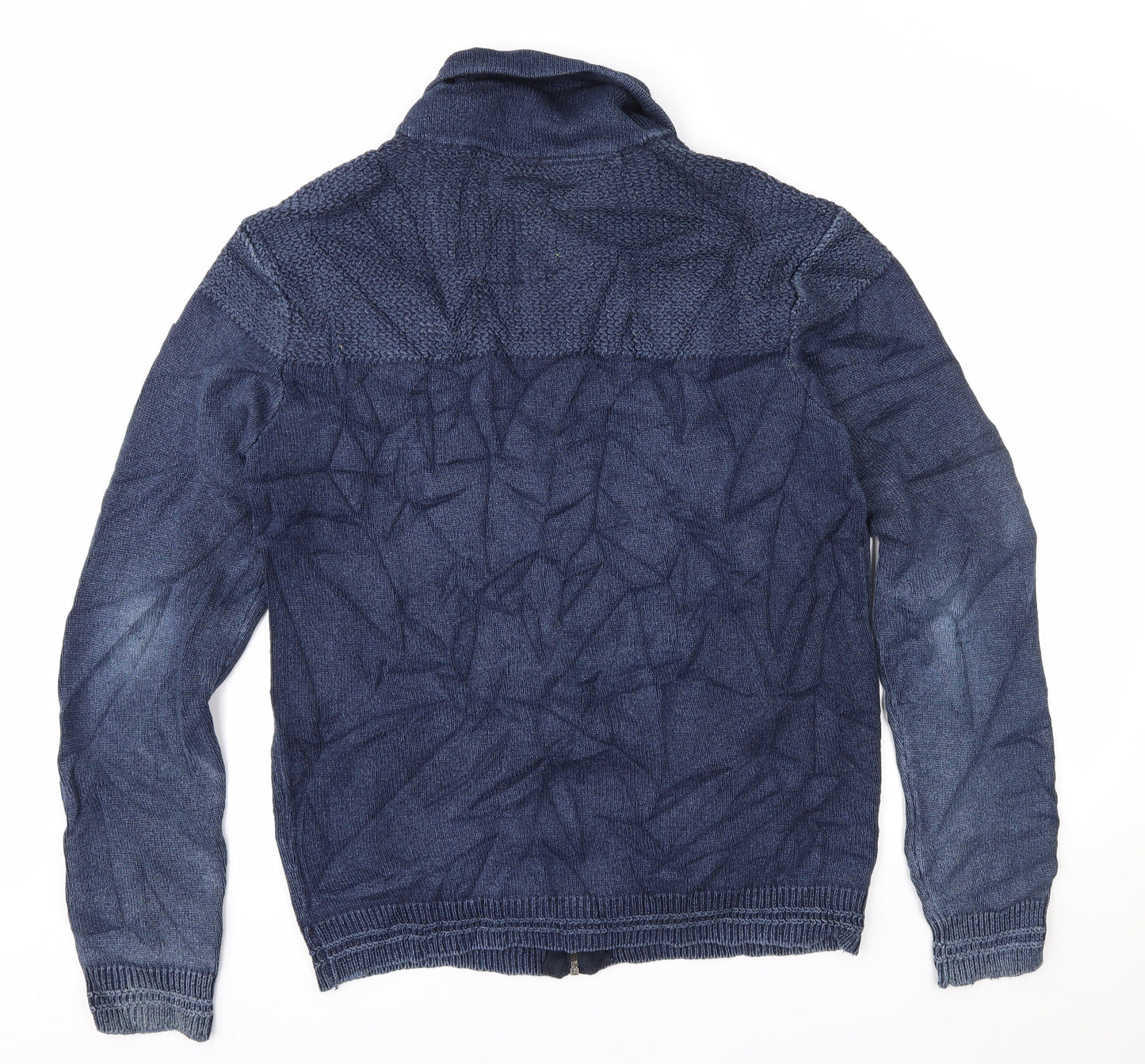 Mills Brothers Mens Blue  Knit Jacket Coatigan Size XL