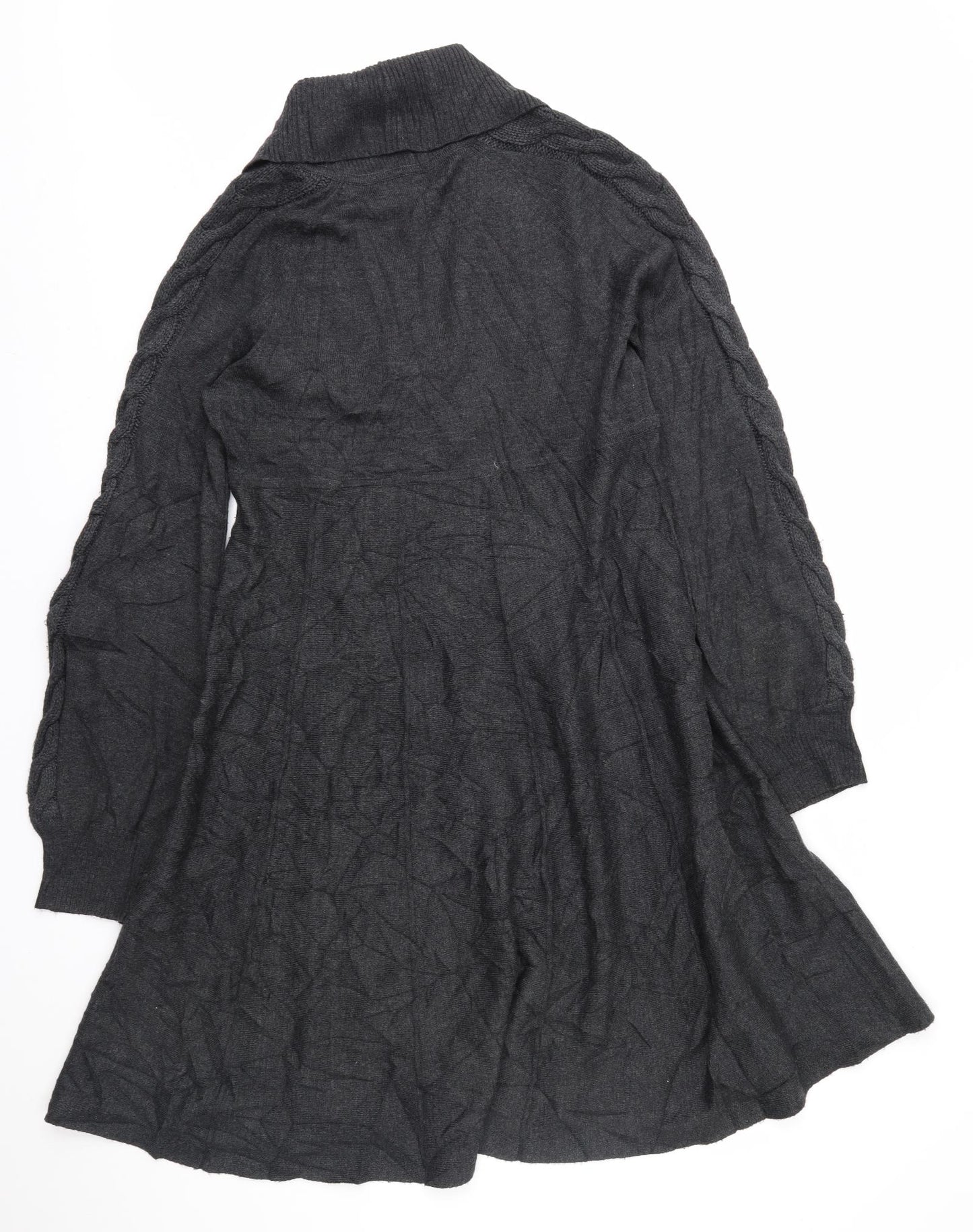 Nine West Womens Grey  Knit Fit & Flare  Size L