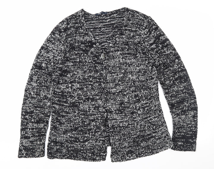 DASH Womens Black Cardigan Jumper Size 12