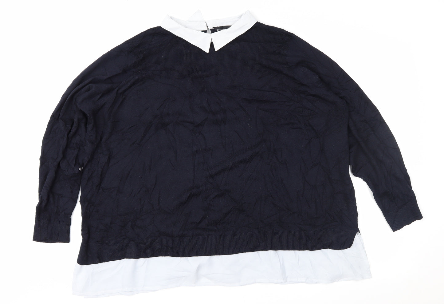 Dorothy Perkins Womens Blue   Pullover Jumper Size 26