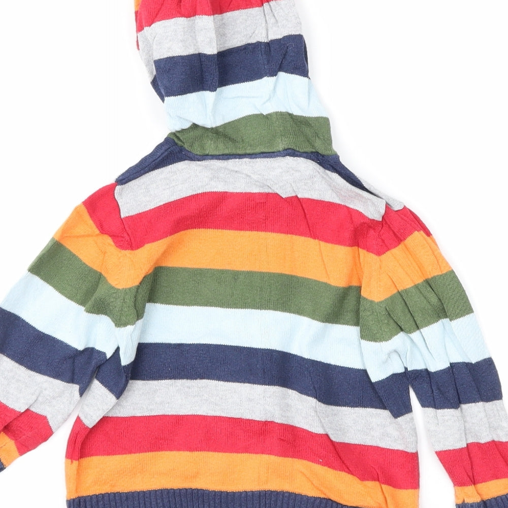 Marks and Spencer Boys Multicoloured Striped Knit Jacket  Size 9-12 Months