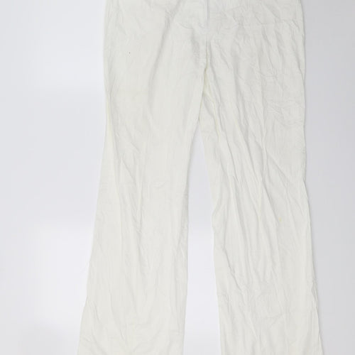 Monnari Womens White   Trousers  Size 14 L28 in