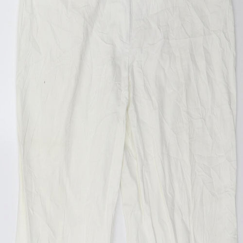 Monnari Womens White   Trousers  Size 14 L28 in