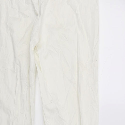 Monnari Womens White   Trousers  Size 14 L28 in