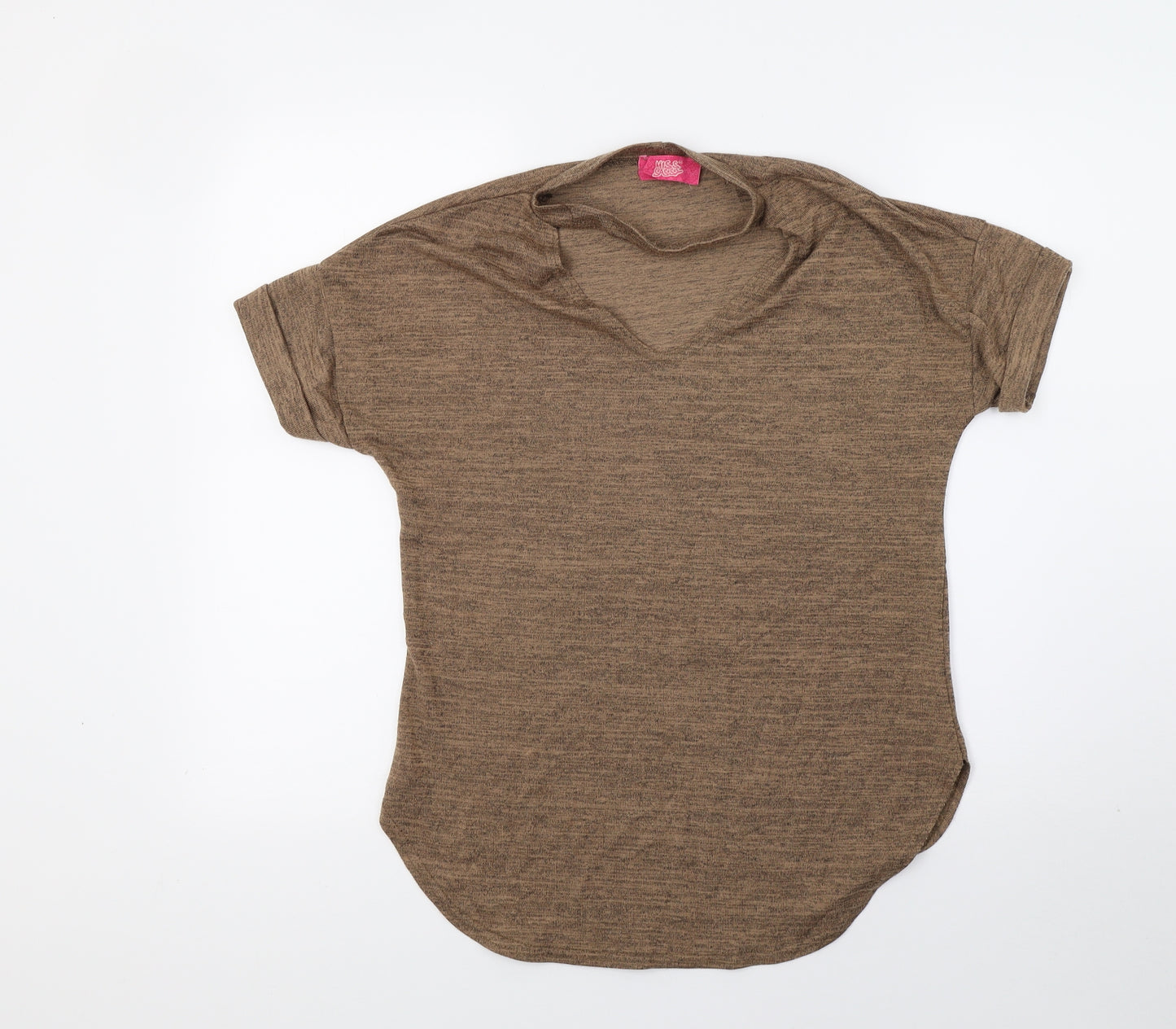 Miss sassy Womens Brown  Knit Pullover Jumper Size M