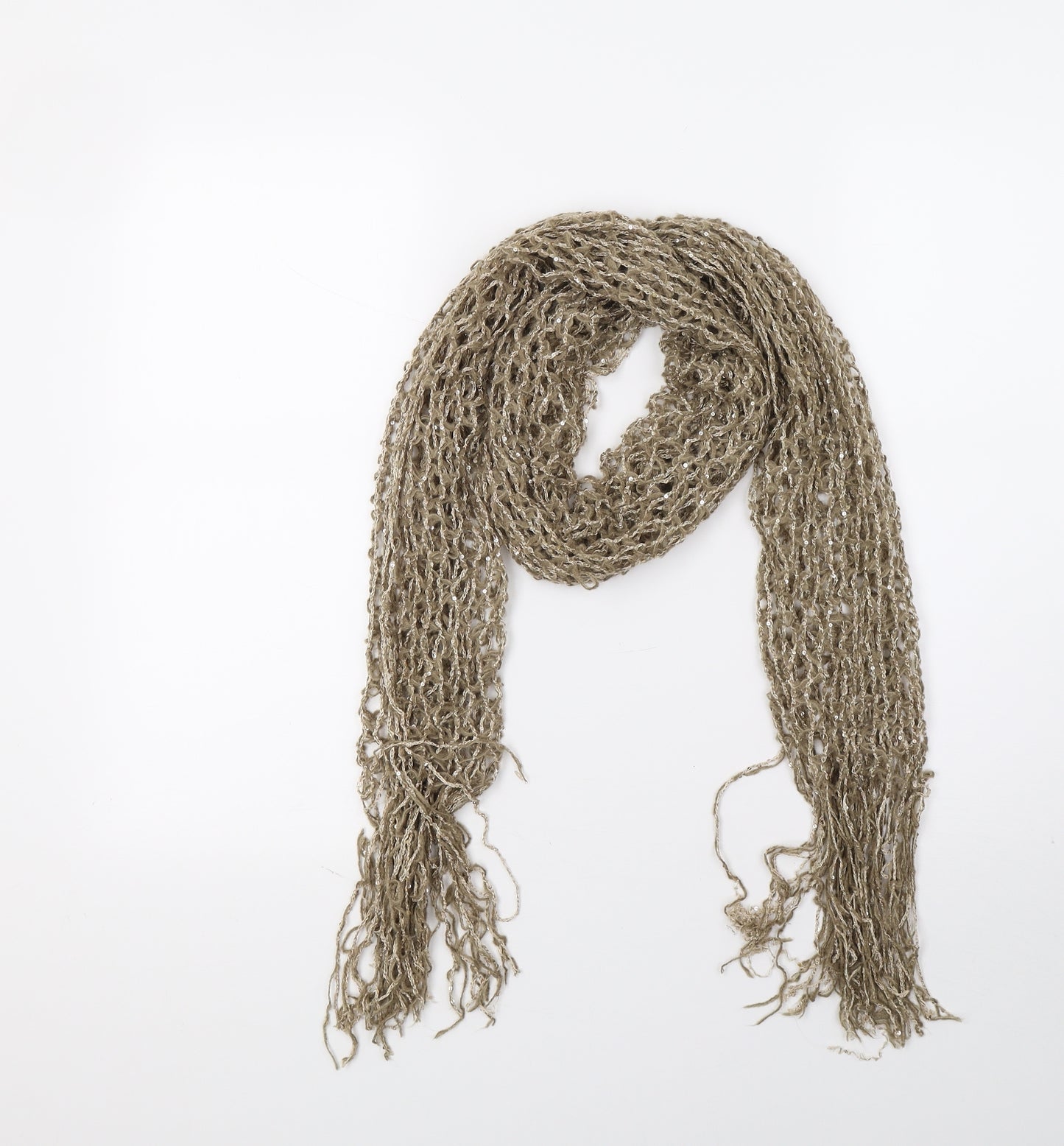 Preworn Womens Brown  Knit  Scarf
