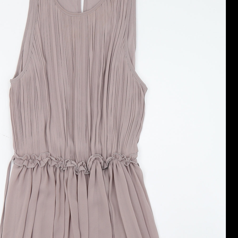 H&M Womens Brown   Fit & Flare  Size 14
