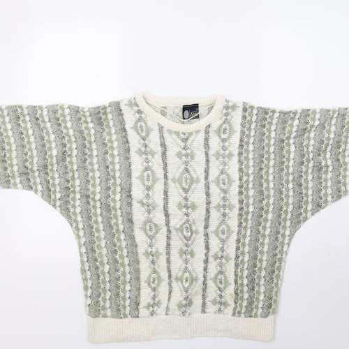 Sixth sench Womens White  Knit Pullover Jumper Size 16