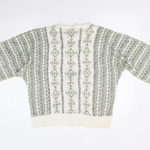 Sixth sench Womens White  Knit Pullover Jumper Size 16