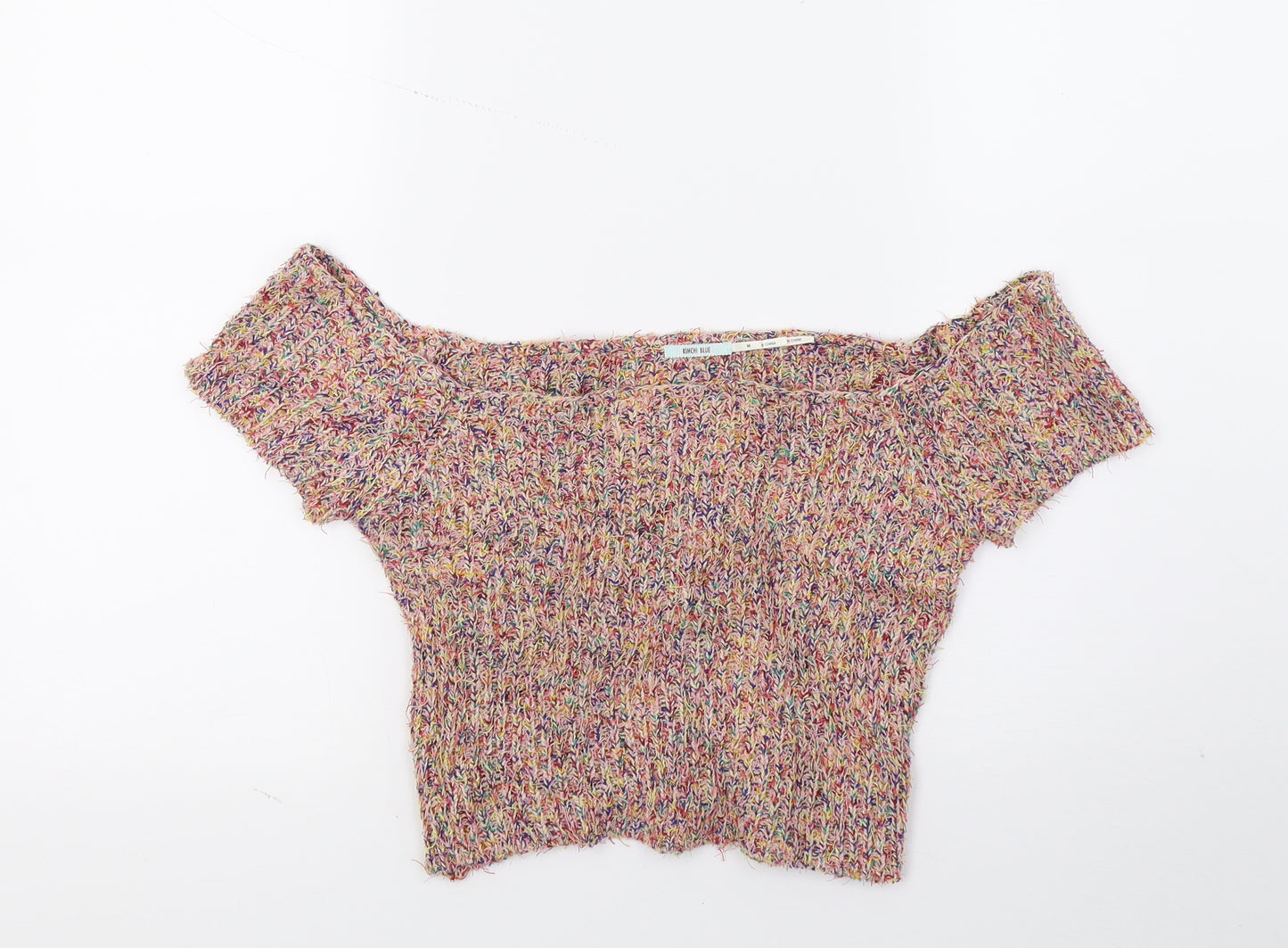 Kimchi Blue Womens Multicoloured  Knit Pullover Jumper Size M  - Cropped