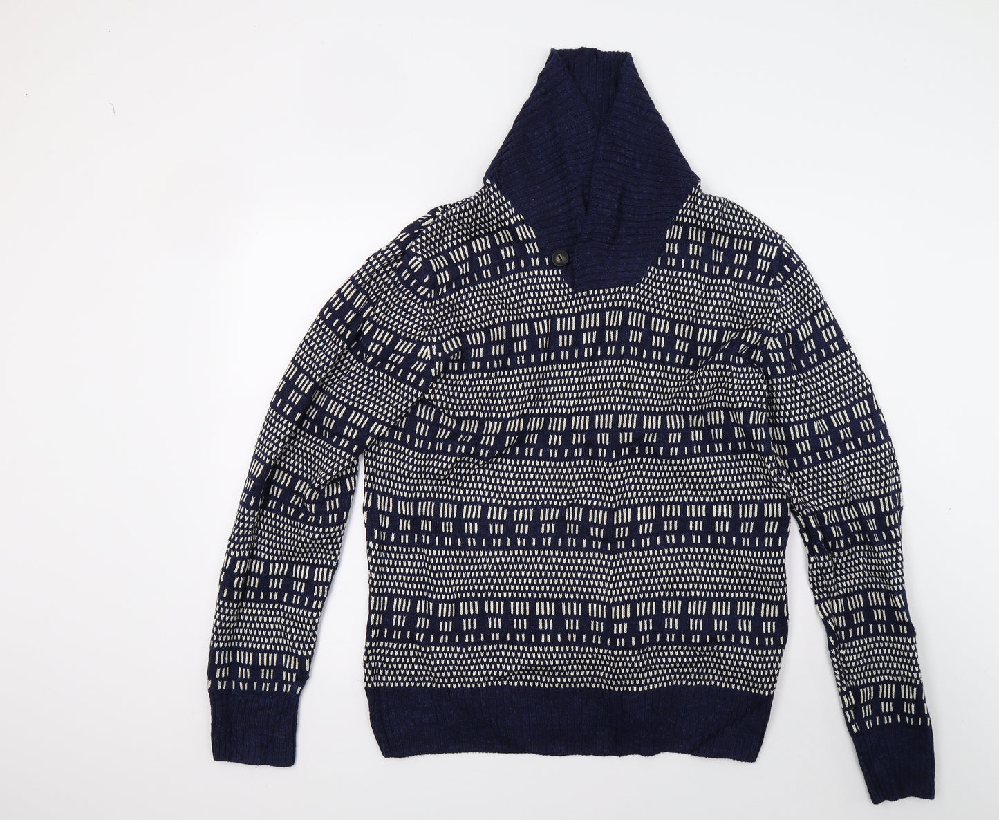 H&M Mens Blue   Pullover Jumper Size M