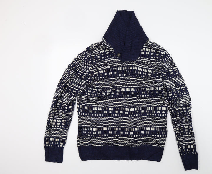 H&M Mens Blue   Pullover Jumper Size M
