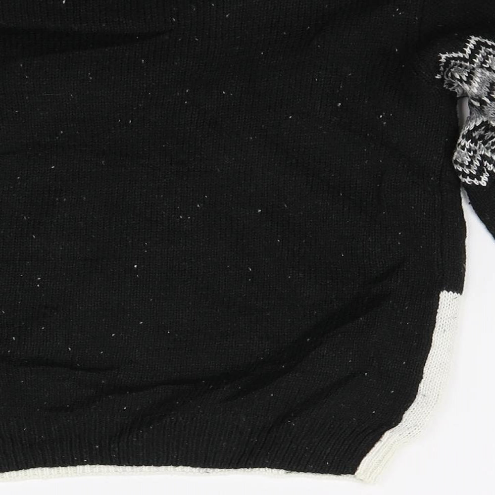 TU Boys Black   Pullover Jumper Size 6 Years  - DINOSAUR