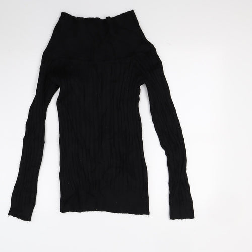 VERO MODA Womens Black  Knit Pullover Jumper Size M