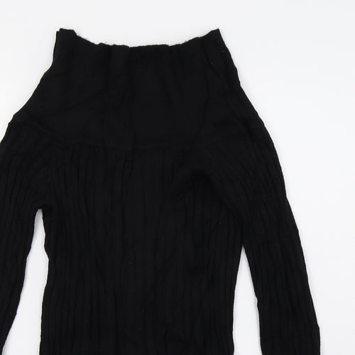 VERO MODA Womens Black  Knit Pullover Jumper Size M