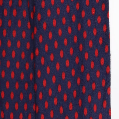 George Womens Blue Polka Dot Fleece Jogger Trousers Size 8 L20 in - Lounge Pants